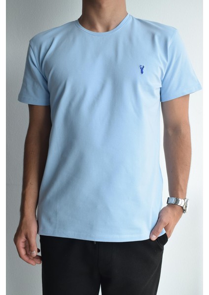 Penye Erkek Bisiklet Yaka Kısa Kollu BebeMavi T-Shirt,OT-BT-21003 fiyatları
