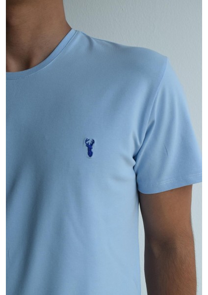 Penye Erkek Bisiklet Yaka Kısa Kollu BebeMavi T-Shirt,OT-BT-21003 fırsatları