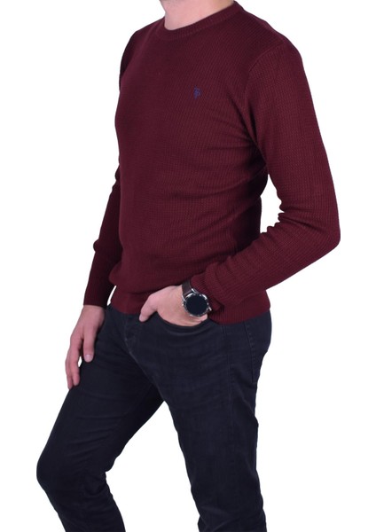 Erkek Bordo Bisiklet Yaka Kazak, OT-KZK-20004 modelleri