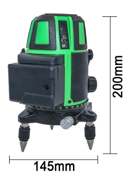 Akülü Otomatik Hizalamalı 360° Yatay Dikey Yeşil Çizgili Çok Fonksiyonlu Lazermetre fırsatları