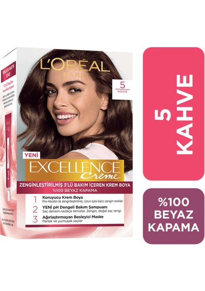 Loreal Paris L'oreal Paris Excellence Creme Kahve Saç Boyası 5