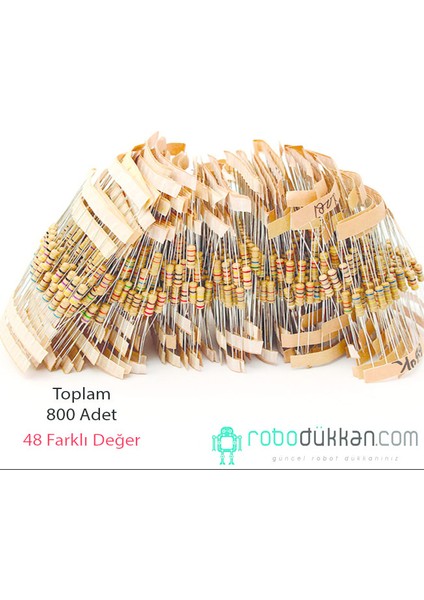 Geniş Kapsamlı Direnç Paketi - 1300 Adet - 65 Farklı Değer