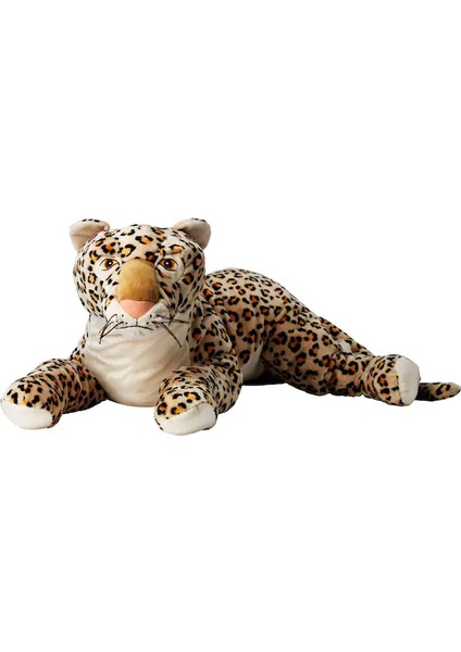 Morrhår Büyük Leopar Peluş Uyku ve Oyun Arkadaşı 80 cm Yumuşak Oyuncak
