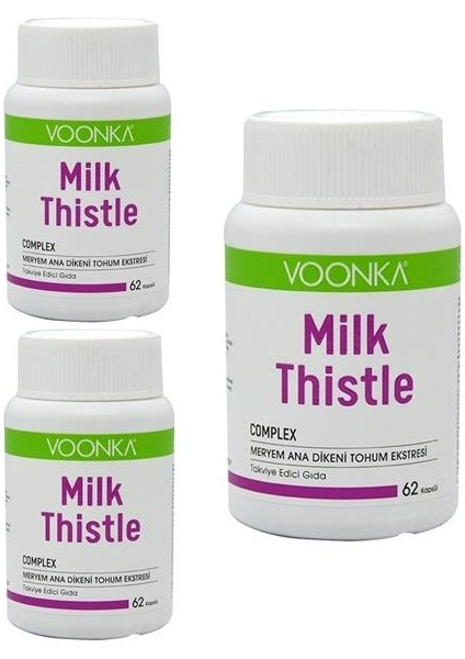 Milk Thistle 62 Kapsül 3 Adet