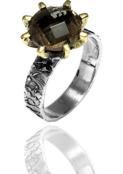 Zultanit Taşlı Otantik Kadın Gümüş Yüzük