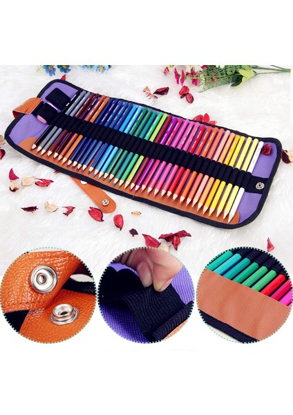 Kanvas Rulo Çanta ile 36 Adet Renkli Kalemler (Yurt Dışından) fiyatları
