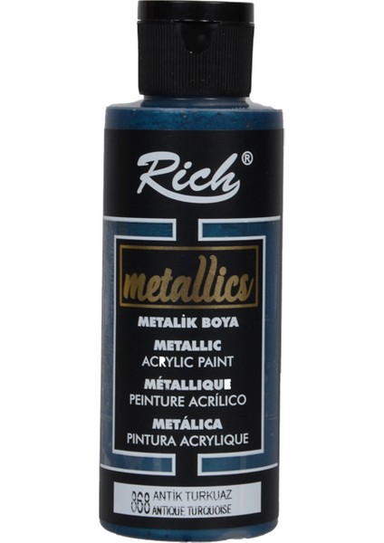 Metalik Akrilik Boya 120 ml Antik Turkuaz