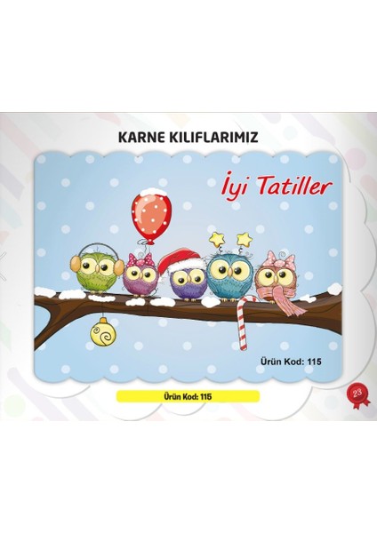 Ata Yayıncılık Karne Kabı Kılıfı Ürün KODU:115 (10 Adet)