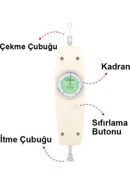 Nk 500 Analog Dinamometre Kuvvet Ölçer