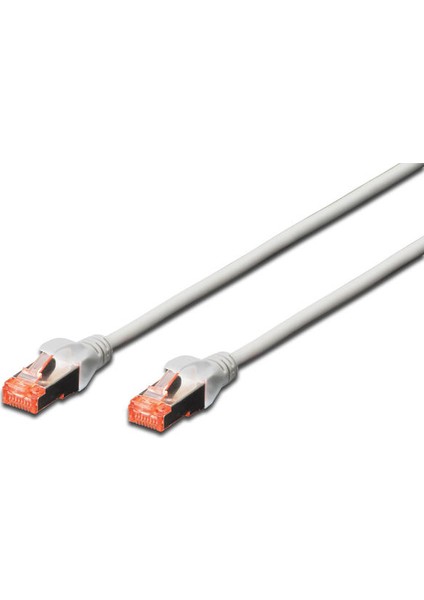 , DK-1644-100 , Cat.6 Patch Kablo, S-FTP, Halogenfree, AWG 27/7, 10 metre, Gri Renk
