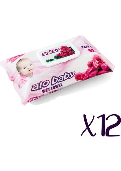 Alo Baby Islak Havlu 90'lı x 12