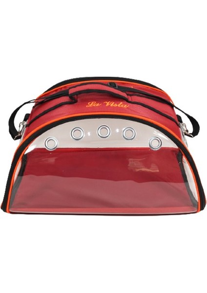 Ufo Kedi ve Köpek Taşıma Çantası Kırmızı 48X26X27H cm