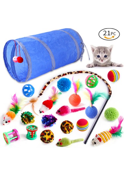 Pet Oyuncak Tünel Seti 21 Parça (Yurt Dışından)