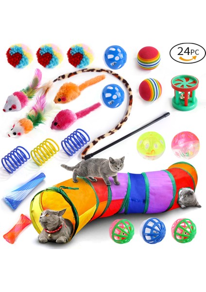 Rainbow Pet Tünel Seti 24 Parça (Yurt Dışından)