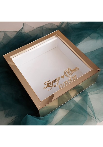 Isimli Pleksi Kaplı 25X25 cm 8 cm Derinlikli Yeni Trend Tasarım Anı Çerçevesi! modelleri