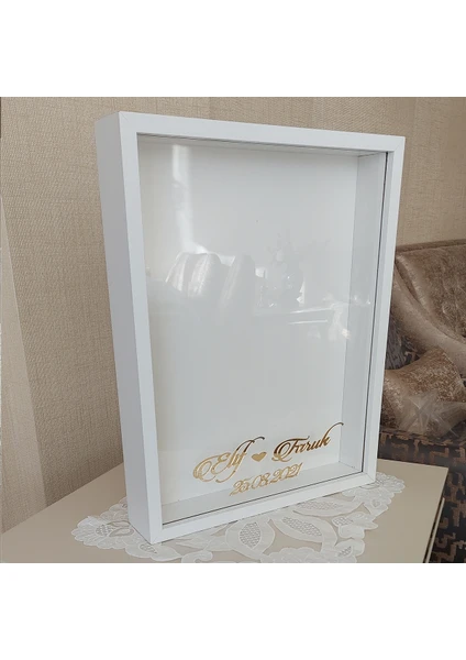 Verda Çerçeve 40 x 50 cm Beyaz 8 cm Derinlikli Yeni Trend Tasarım Anı Çerçevesi!