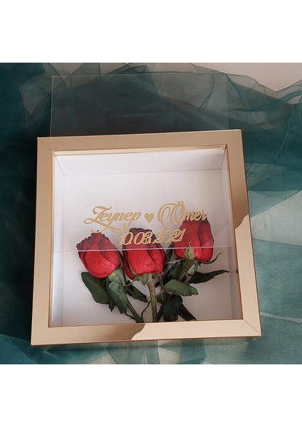 Pleksi Kaplı 25 x 25 cm 8 cm Derinlikli Yeni Trend Tasarım Anı Çerçevesi! fiyatları