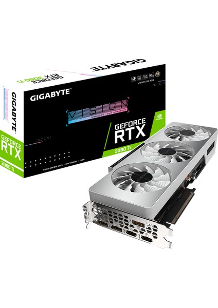 Gıgabyte Geforce Rtx 3080 Ti Vısıon Oc 12GB GDDR6X 384BIT GV-N308TVISION OC-12GD Nvidia Ekran Kartı