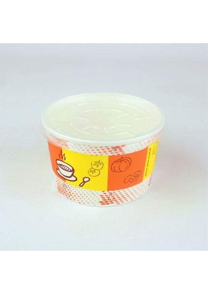 16 Oz Karton Çorba Kase + Kapak 500'lü modelleri