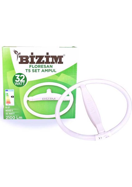 Floresan T9 Simit Set Ampul 32 W Bizim