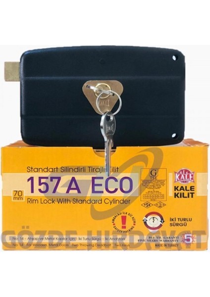 Siyah 157A Eco Tirajlı Kilit 14 cm fiyatları