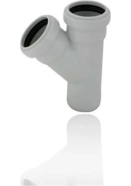 Y Çatal Tek Çatal Pvc Pis Su Boru 50X50 1 Adet