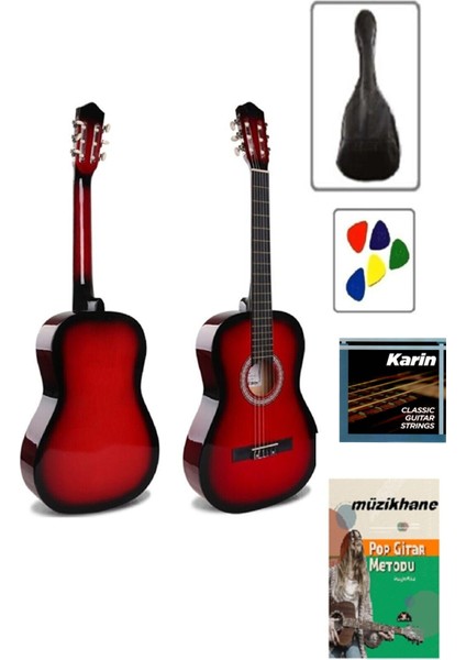 4/4 Klasik Gitar Seti (Kılıf-Pena-Metot-Tel)