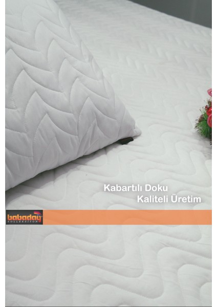 Yatak Alezi Kapitoneli Fitted (Tam Sarar) 180 gr 160 x 200 Pamuk-Polyester