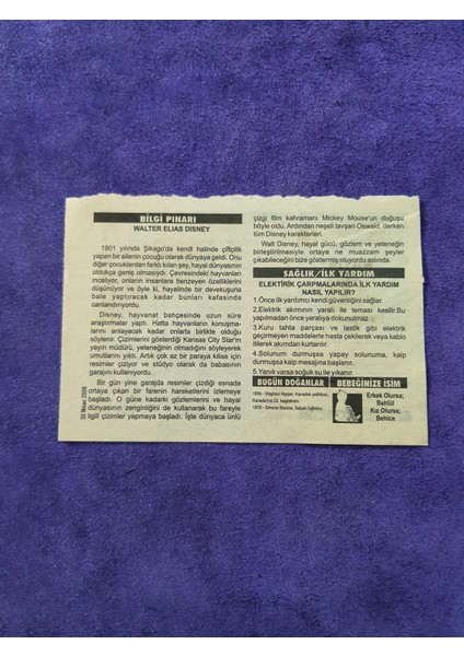 30 Nisan 2008 Takvim Yaprağı - Nostaljik Koleksiyonluk Takvim Yaprağı