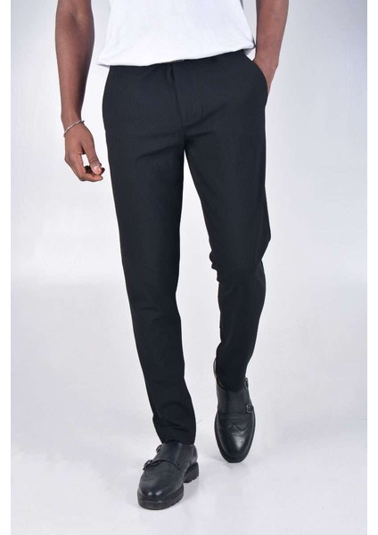 Slim Fıt Kumaş Pantolon K1358 - Siyah