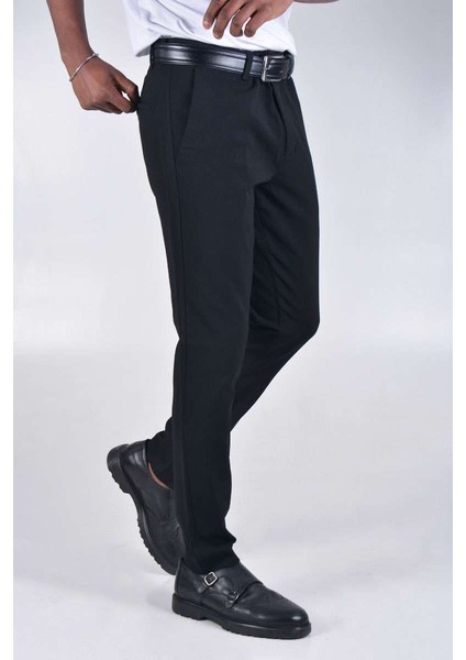 Slim Fıt Kumaş Pantolon K1358 - Siyah