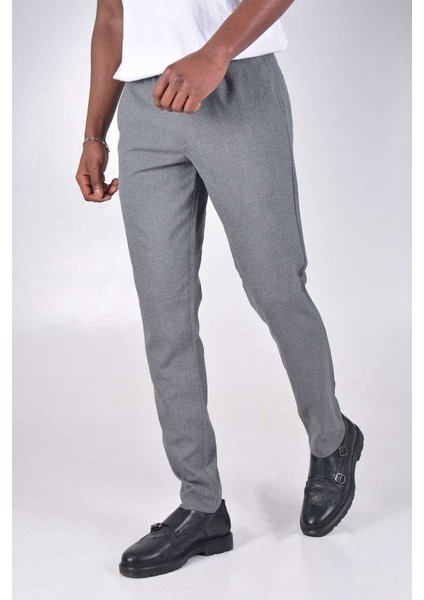 Slim Fıt Kumaş Pantolon K1358 - Gri