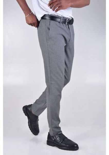 Slim Fıt Kumaş Pantolon K1358 - Gri