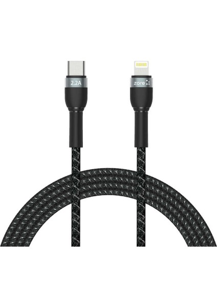 Shira Serisi Type-C To Lightning Pd 2 Metre 20W Ultra Güçlü Kablo