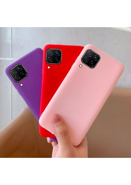 Huawei P40 Lite Siliikon Içi Kadife Kılıf Kir Tutmaz