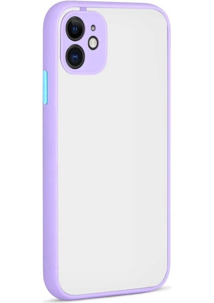 Apple iPhone 12 Mini Uyumlu Kılıf Kamera Korumalı Renklii Kenarlı Hux Silikon Kılıf