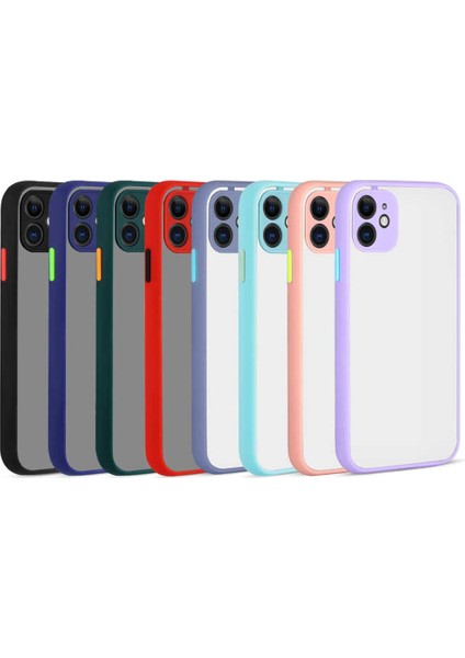 Apple iPhone 12 Mini Uyumlu Kılıff Kamera Korumalı Renkli Kenarlı Hux Silikon Kılıf modelleri