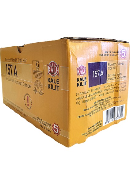 Kale 157A Si̇li̇ndi̇rli̇ Ti̇rajli Demi̇r Kapi Ki̇li̇di̇-Si̇yah (14 - 52 Mm)