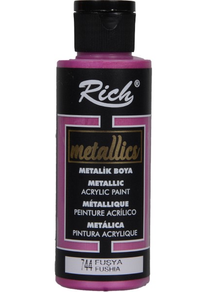 Metalik Akrilik Boya 120 ml Fuşya