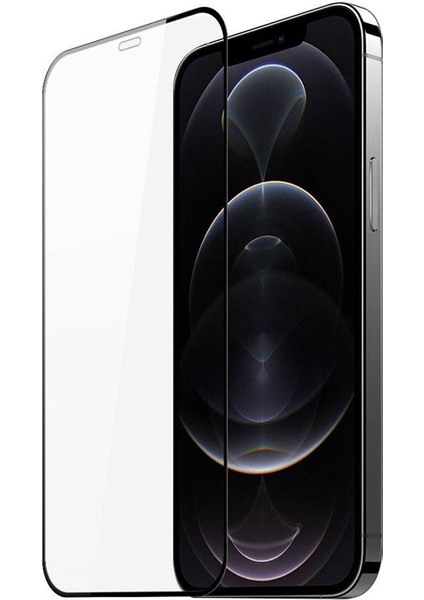 iPhone 12 Pro Max 6.7inç Tempered Cam Ekran Koruyucu 10D Full Kaplama