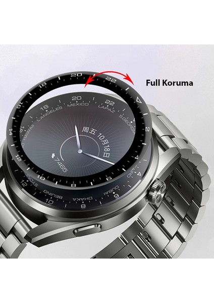 Huawei Watch 3 Pro 3D Full Kaplama Ekran Koruyucu Pet+Pmma indirimleri
