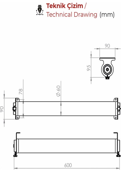 Tp-60-24 Makine Aydınlatma Lambası