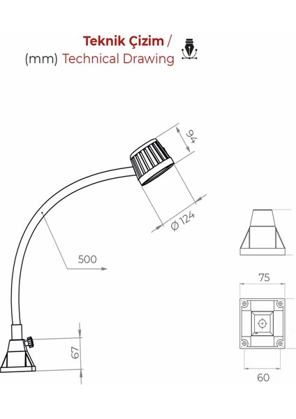 L-04-67 Makine Aydınlatma Lambası