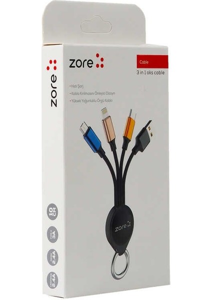 Oks 3 In 1 USB Kablo fırsatları
