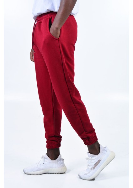 Erkek Tek Alt Eşofman K1331 - Bordo