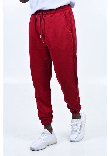 Erkek Tek Alt Eşofman K1331 - Bordo