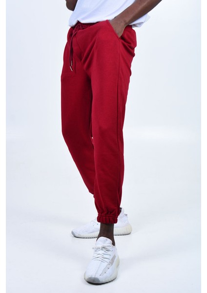Erkek Tek Alt Eşofman K1331 - Bordo
