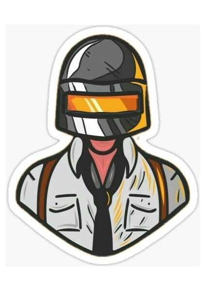 Pubg Temalı Sticker Defter Ajanda Planner Laptop Sticker, 5 cm