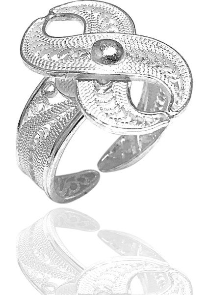 Sonsuzluk Model Elişçiliği 925 Ayar Telkari Gümüş Yüzük