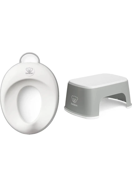 Babybjörn Klozet Adaptörü & Safe Step Banyo Basamağı / Grey White